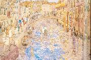 Maurice Prendergast Venetian Canal Scene Spain oil painting artist